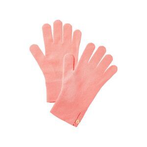 Brodie Cashmere Button Cuff Cashmere Gloves, Orange